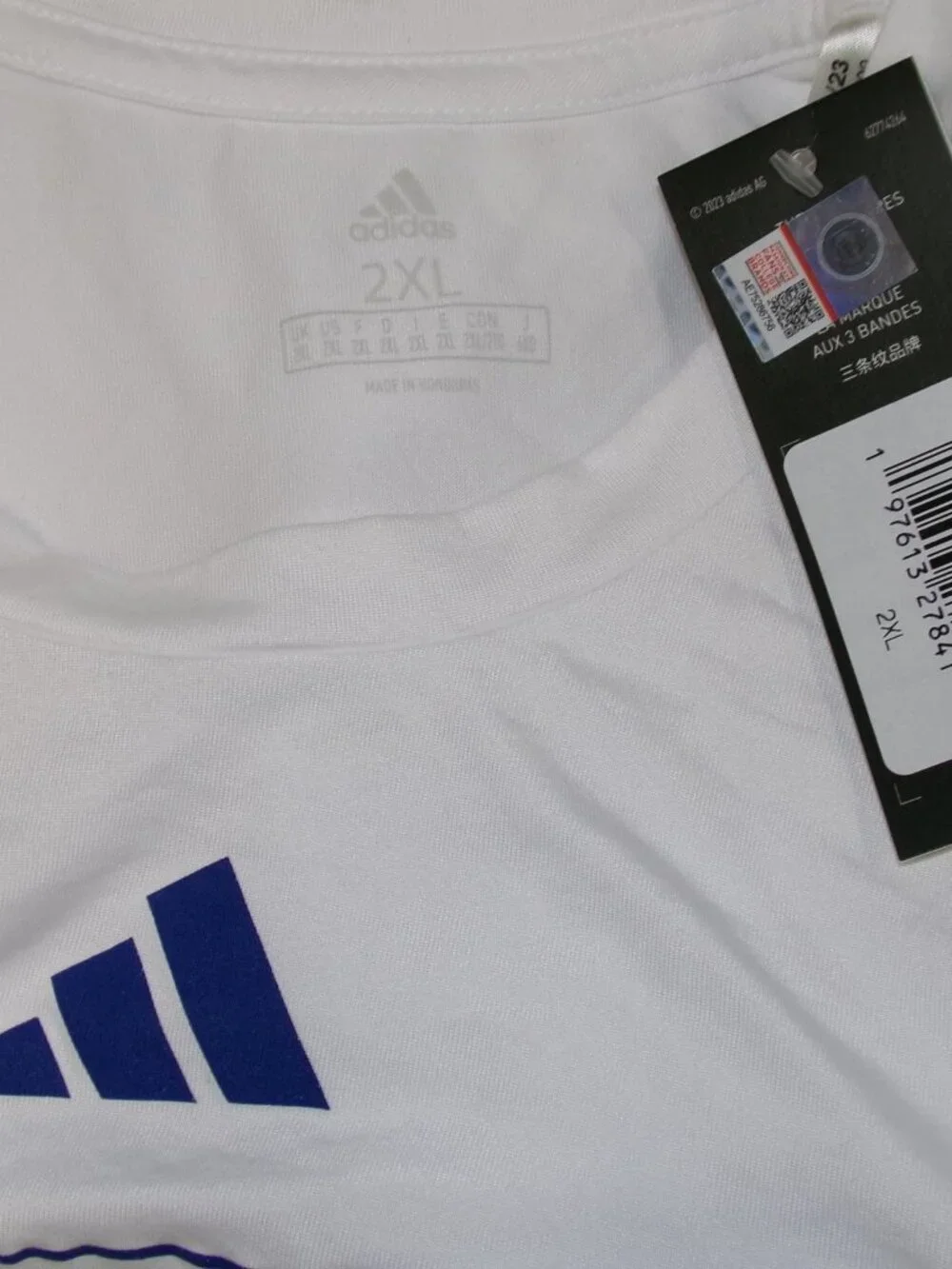 NWT Adidas Kansas Jayhawks KC White Pregame T Shirt Men's sz 2XL